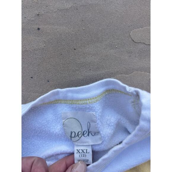 PEEK Girls Heart Short Sleeve Sweatshirt Pullover Crew Neck Top Size 12 - Picture 2 of 3